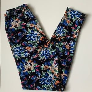 FLORAL BRIGHT-COLORED LEGGINGS